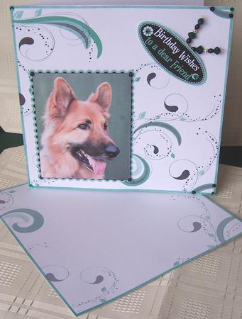 Green Swirls 8x8inch Insert by Kris Smart