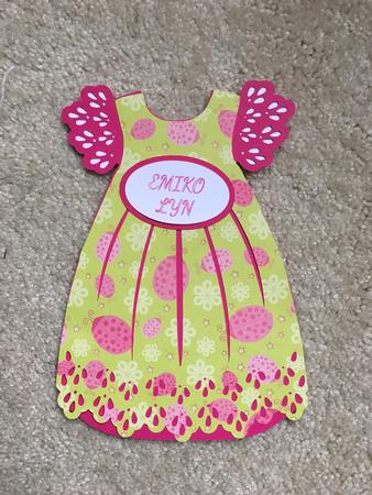 Baby Girl Dress Card by Kristen Lauritzen