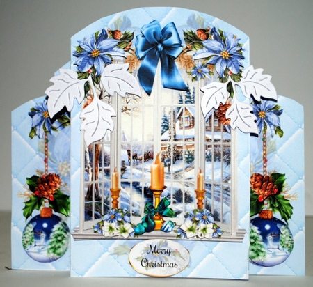 Free Standing Christmas Window Scene - Mini Page Kit by Kristina Norbat