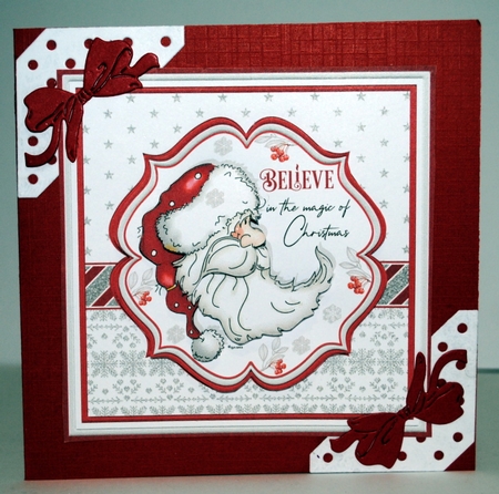 RED & WHITE CHRISTMAS 7.5 Decoupage & Inserts Bumper Kit by Kristina Norbat