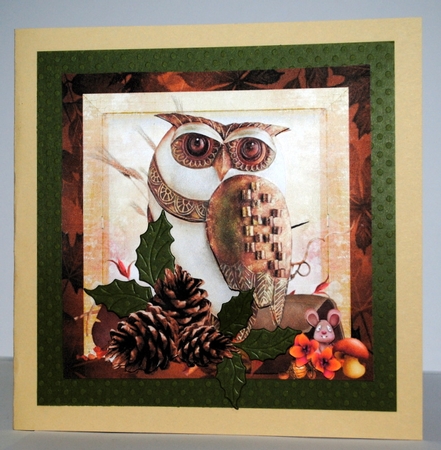 Owl Eyes Topper with Decoupage by Kristina Norbat