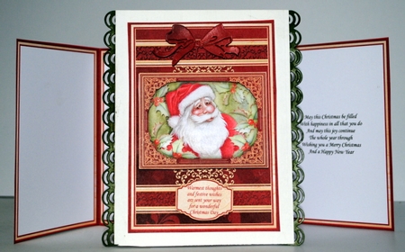 A5 RED & GOLD CHRISTMAS Quick Layer Cards & Verses Bumper Kit by Kristina Norbat
