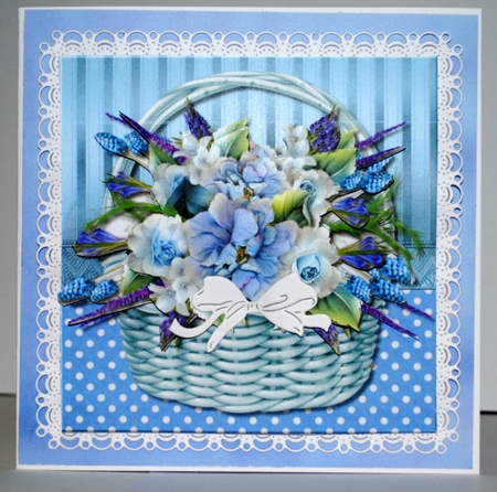 Spring Flowers  Basket mini Kit by Kristina Norbat