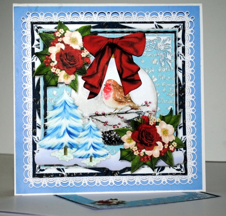Christmas Robin  Bauble Mini Kit by Kristina Norbat