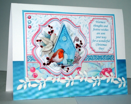 ROBIN & BIRDHOUSE Christmas A5 Pyramage & Insert Kit by Kristina Norbat