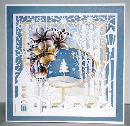 Winter Forrest and winter flowers by Kristina Norbat