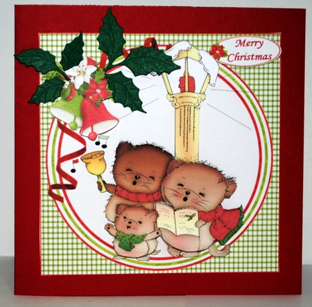 8x8 Hark the pussy cats sing mini kit by Kristina Norbat