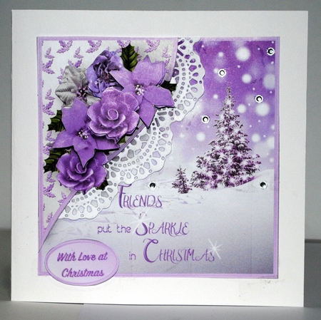 Christmas Friends - Decoupage Corner Card Mini Kit by Kristina Norbat