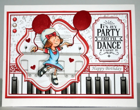DANCE IF I WANT TO A5 Decoupage & Insert Card Kit by Kristina Norbat