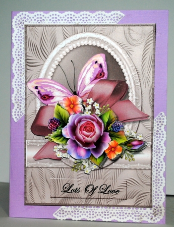  Roses   & Butterfly  A5  Mini Kit by Kristina Norbat
