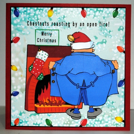 Chestnuts Roasting By An Open Fire - Decoupage by Kristina Norbat