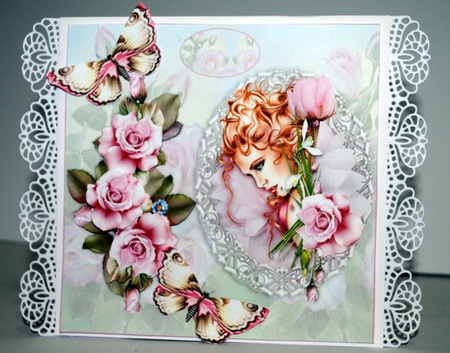The Elegant Pink Rose Mini Page Kit by Kristina Norbat