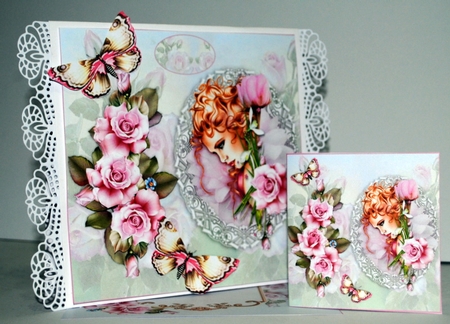 The Elegant Pink Rose Mini Page Kit by Kristina Norbat