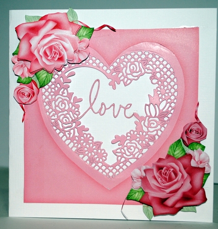 Valentine Floral Vignette by Kristina Norbat