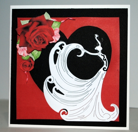 Valentine Heart Aperture Frame by Kristina Norbat