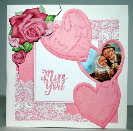 Valentine Heart Frame with Decorative Hearts by Kristina Norbat