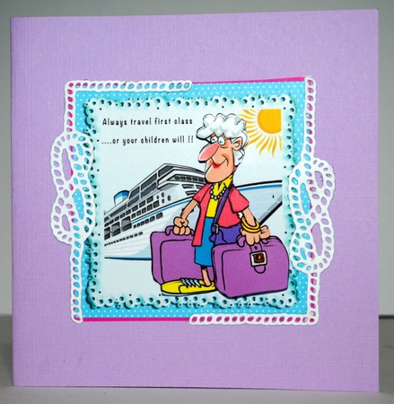 Always Travel First Class - Decoupage by Kristina Norbat