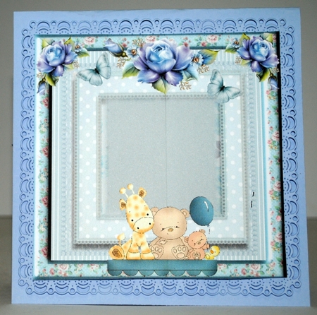 Insert to compliment baby boy soft animals by Kristina Norbat