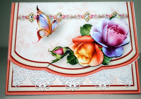 Summer Roses - Flapover Card Mini Kit by Kristina Norbat