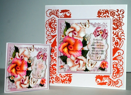 Hibiscus with verse Mini Page Kit by Kristina Norbat