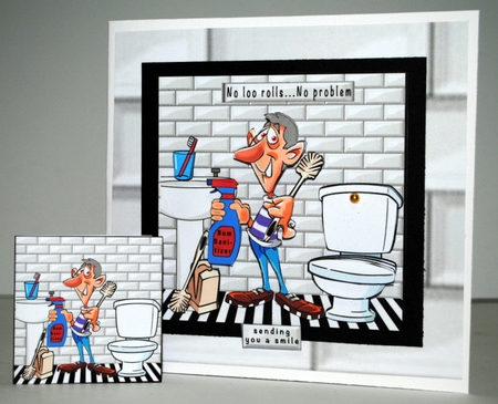No Loo Rolls - No Problem - Decoupage by Kristina Norbat