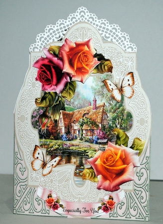 5x7 Shaped Cottage Scene Mini Page Kit by Kristina Norbat
