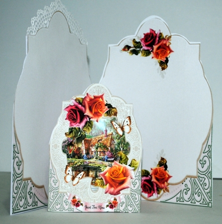 5x7 Shaped Cottage Scene Mini Page Kit by Kristina Norbat