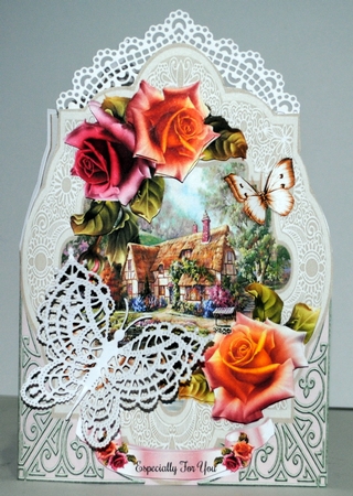 5x7 Shaped Cottage Scene Mini Page Kit by Kristina Norbat