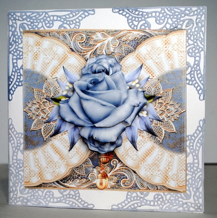 Blue Rose and Lace by Kristina Norbat