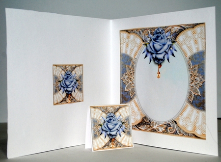 Blue Rose and Lace by Kristina Norbat