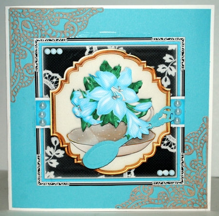 Floral Teacup2 Mini Card Kit by Kristina Norbat