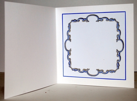 Blue Embellishment Insert 8x8 by Kristina Norbat