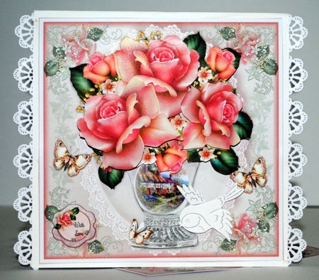 Bumper Kit of Crystal Rose Vase Mini Page Kits by Kristina Norbat