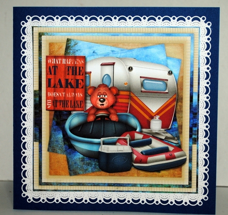 Camping  Male Card Mini Kit by Kristina Norbat
