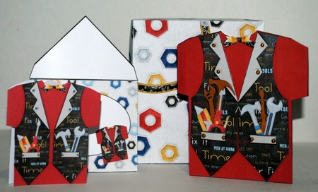 DIY shaped shirt card for the guys mini kit by Kristina Norbat