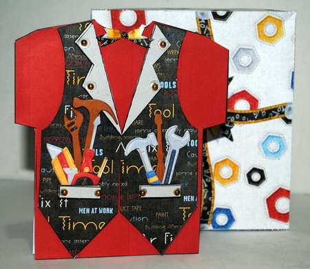 DIY shaped shirt card for the guys mini kit by Kristina Norbat