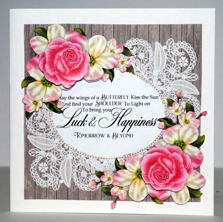 Appleblossom Roses CU Vignette by Kristina Norbat