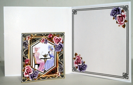 Art Deco Ladies Tea Time 6x6 Mini Page Kit by Kristina Norbat