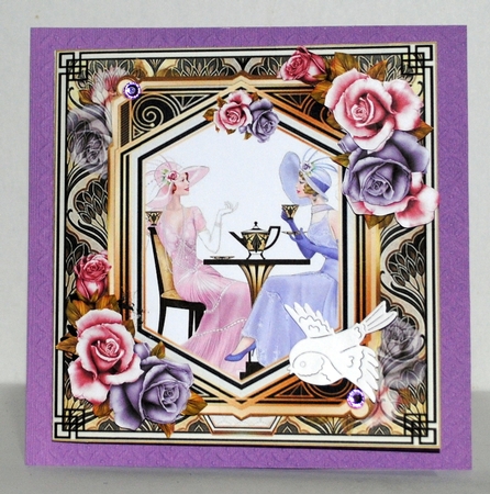 Art Deco Ladies Tea Time 6x6 Mini Page Kit by Kristina Norbat
