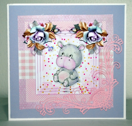 Cute Hippo  Mini Kit by Kristina Norbat