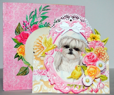 Pampered Pooches in the Frame 2 - 6x6 Complete Card & Envelope Kit by Kristina Norbat