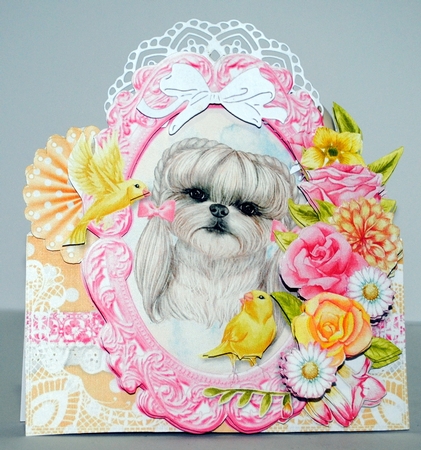 Pampered Pooches in the Frame 2 - 6x6 Complete Card & Envelope Kit by Kristina Norbat