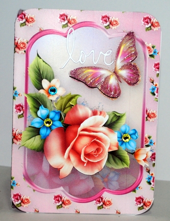 Summer Roses - Pop-up Card Mini Kit by Kristina Norbat