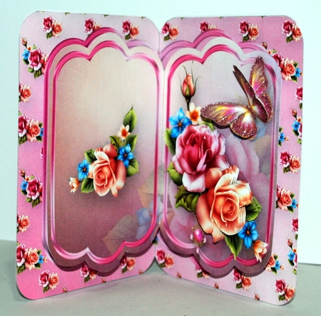 Summer Roses - Pop-up Card Mini Kit by Kristina Norbat