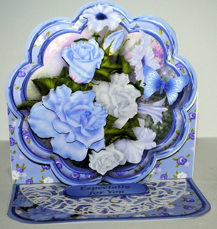 Rose Cluster - Petal Easel Card Mini Kit by Kristina Norbat