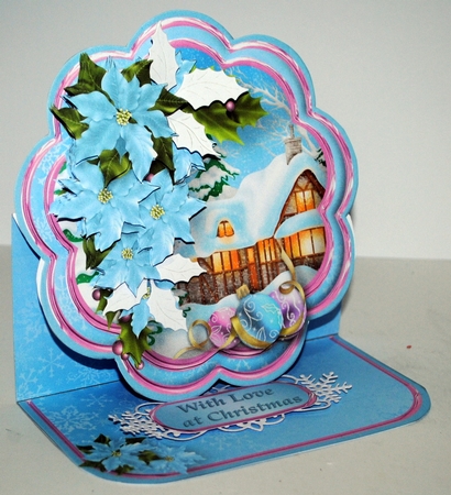 Snow for Christmas - Petal Easel Card Mini Kit by Kristina Norbat