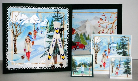 A Picture of Winter Card Toppers - 6x6, 4x4, 2x2 by Kristina Norbat