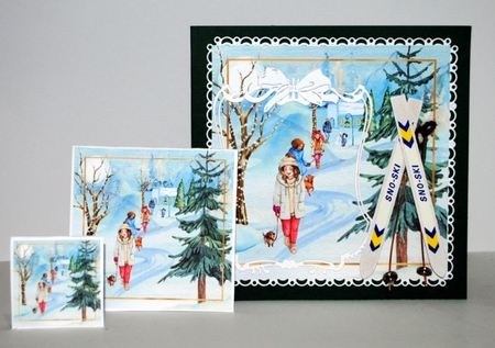 A Picture of Winter Card Toppers - 6x6, 4x4, 2x2 by Kristina Norbat
