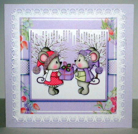Christmas Gift Mice 2 Mini Kit by Kristina Norbat
