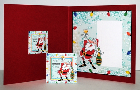 Pop The Prosecco Ho Ho Ho - Decoupage by Kristina Norbat